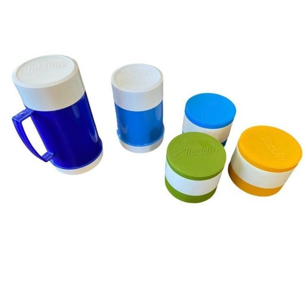 Vintage Thermos and Adladdin Set